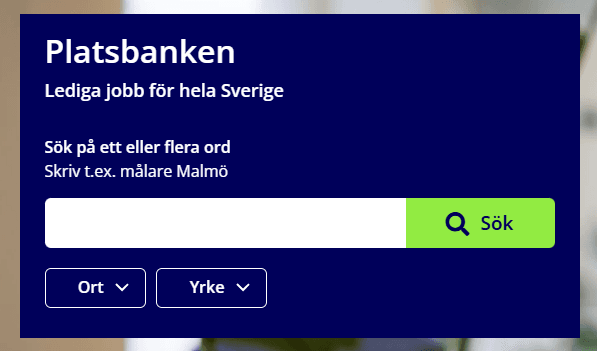 The Swedish Public Employment Service Database of Job Ads  (Platsbanken)
