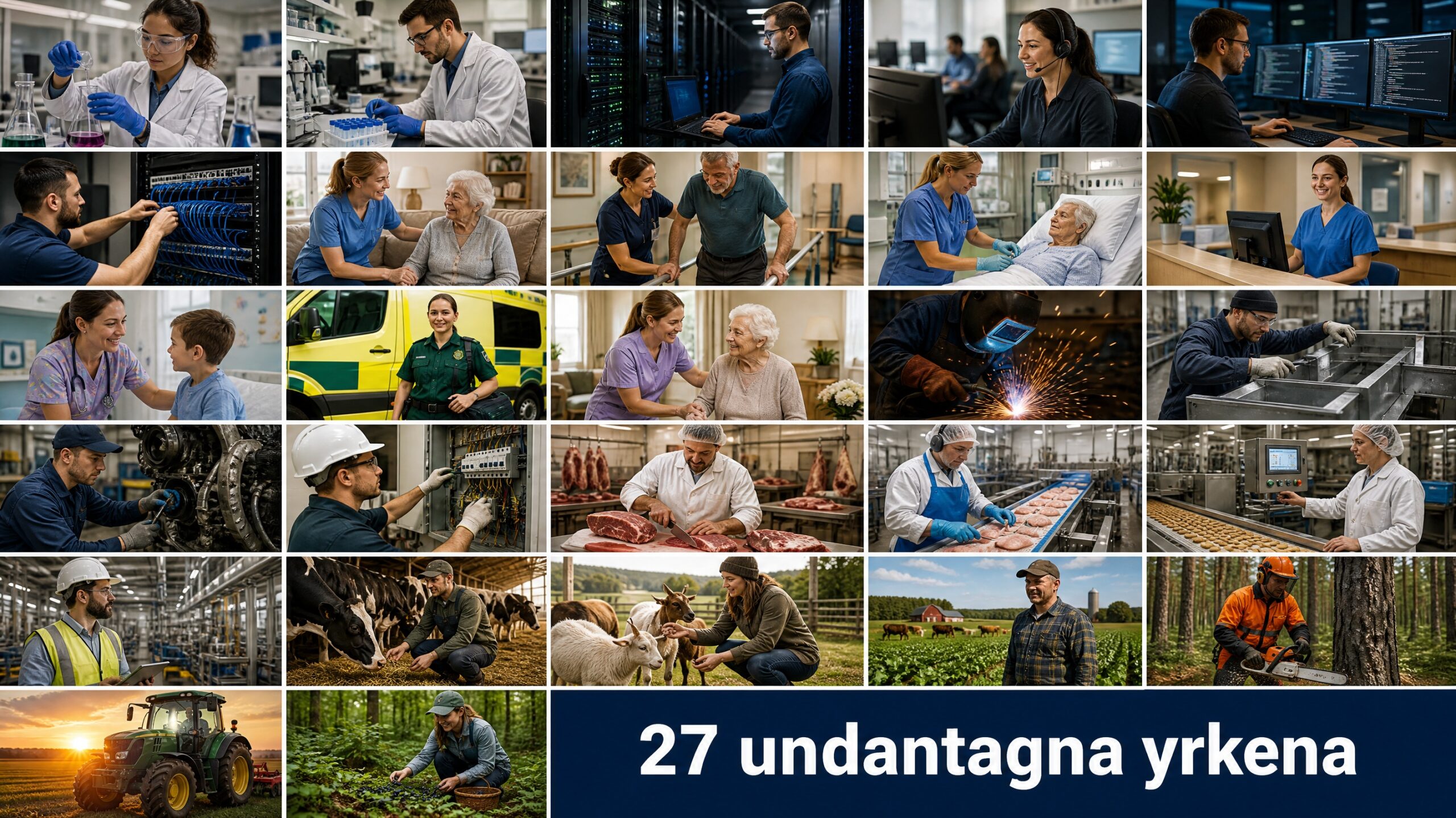 De 27 undantagna yrkena – komplett lista med SSYK och beskrivning